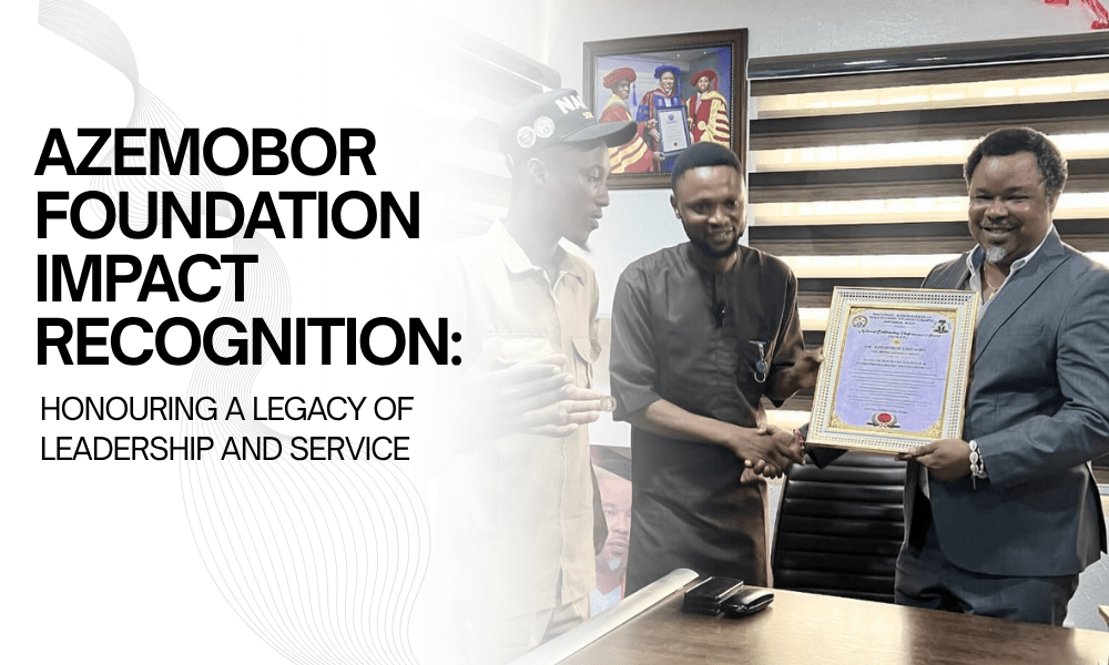 Azemobor Foundation impact recognition award Dr Gregory Azemobor NAPS honour