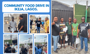 Community Food Drive in Ikeja Lagos Brings Relief to Local Families.